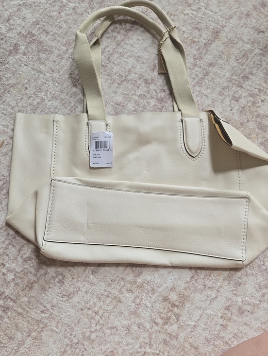Coach Handbags - Cream Tote Bag with Front Pocket - Women Bags